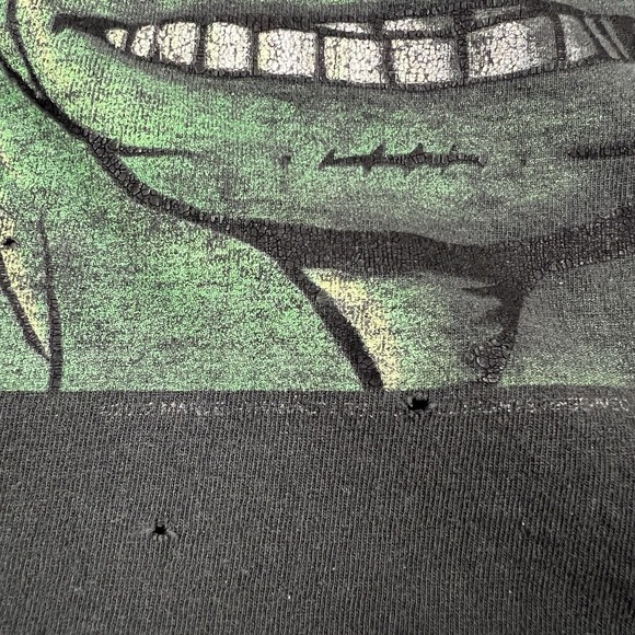 Vintage The Incredible Hulk Shirt Mens XL Black Comic Marvel 2002 Distressed - Picture 3 of 11